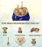 Divya Meenakari Shuddh Brass Puja Thali Set - Retail Maharaj