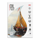 Anupam Oil Painting Drawing Paper Pack 350 GSM Canvas Textured Sheets - Retail Maharaj
