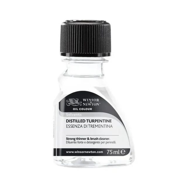 Winsor & Newton Distilled Turpentine 75 ml - Retail Maharaj