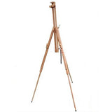 Brustro Artists' Sketching Tilted Wooden Easel Light – Solid Beechwood, Telescopic Legs, Portable - Retail Maharaj