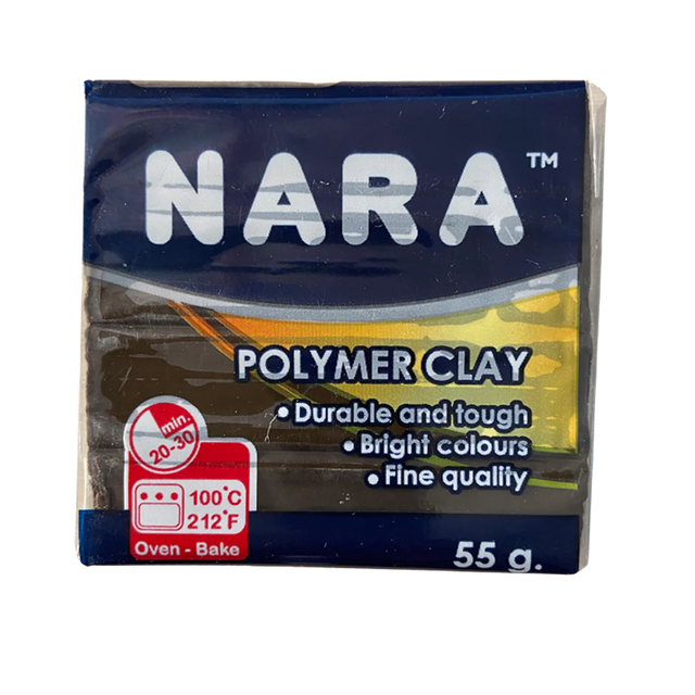 Nara Polymer Clay for Sculpting and Craft Modeling Brown Shade - Retail Maharaj