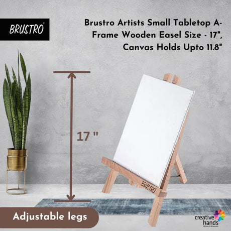 Brustro Artists' Tabletop A-Frame Wooden Easel 17 - Retail Maharaj
