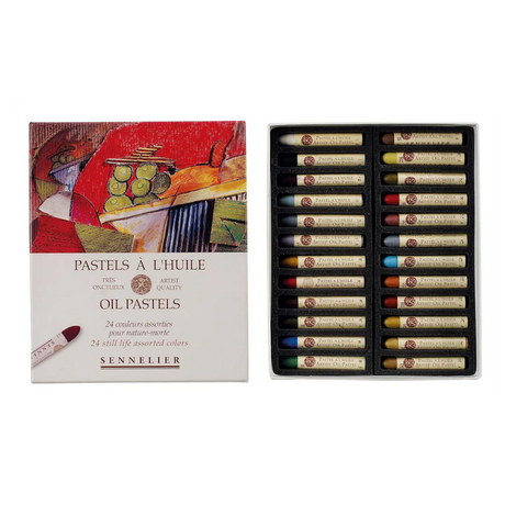 Sennelier Oil Pastel Set of 24 Still Life - Blue in Cardboard Box - Retail Maharaj