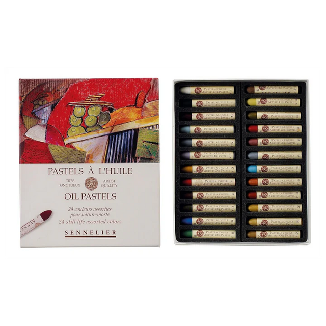 Sennelier Oil Pastel Set of 24 Still Life - Blue in Cardboard Box - Retail Maharaj