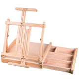 Brustro Portable Wooden Sketchbox Easel with Drawer for Painting and Art Storage - Retail Maharaj