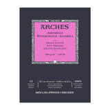 Arches Aquarelle Watercolour Hot Pressed Paper Pad Open Stock 12 Sheets - Retail Maharaj