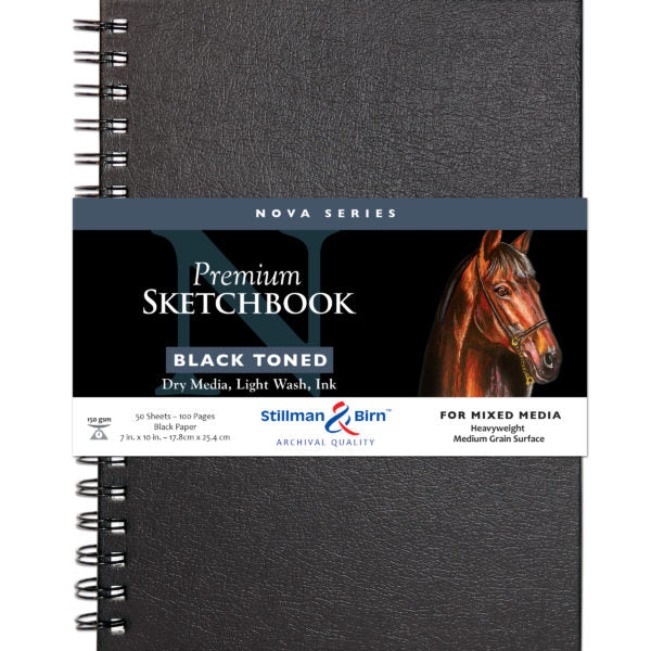 Stillman and Birn Black Nova Series Sketchbook for Mixed Media and Ink - Retail Maharaj