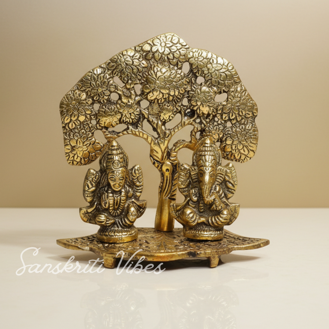 Laxmi Ganesha Metal Statue/Murti For Diwali Pooja & Home Decor - Retail Maharaj