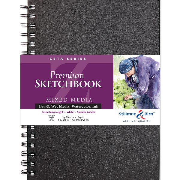 Stillman Birn Zeta Series Extra Heavyweight Smooth Paper Sketchbook Open Stock - Retail Maharaj
