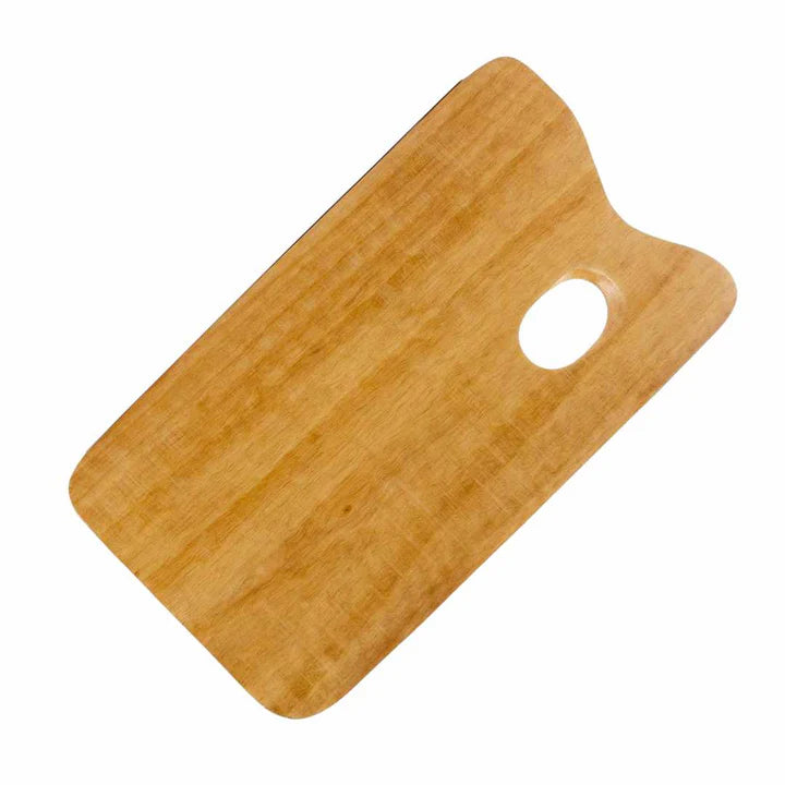Retail Maharaj Wooden Painting Palette 34x19cm with Thumb Hole - Retail Maharaj