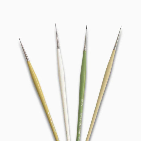 Retail Maharaj Dinky Liner Brush Set of 4 Kolinsky Synthetic - Retail Maharaj
