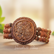 Radha Krishna Tulsi with Rudraksha Beads Bracelet – Traditional Look Spiritual Bracelet - Retail Maharaj