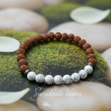 Rudraksha Stone Bracelet Adjustable Healing Energy Spiritual Wrist Band for Men and Women - Retail Maharaj
