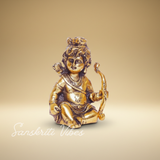Prince White Metal Ram Ji With Dhanush Gold Plated Decorative Showpiece - 15 Cm (Aluminium) - Retail Maharaj