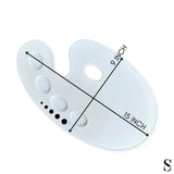 Retail Maharaj Sturdy Plastic Oval Palette 15x9 Inches - Retail Maharaj