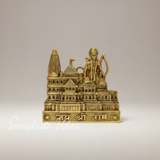 Metal Ayodhya Shree Ram Mandir Architectural Model Showpiece for Home Decor, Office | Metal Showpiece - Retail Maharaj