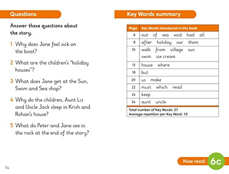 Key Words LVL : 6b : Sun, Sea and Sand (Key Words with Peter and Jane) - Retail Maharaj