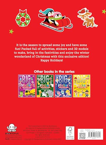 My Big Sticker And Activity Book: Christmas Sticker and Activity Book - Learning Activity Books for Kids 4+ Years - Early Learning Books - Retail Maharaj