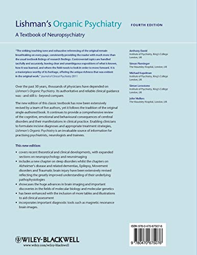 Lishman's Organic Psychiatry: A Textbook of Neuropsychiatry - Retail Maharaj