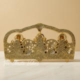 Laxmi Ganesha Saraswati Murti - Metal Showpiece for Pooja Room, Table Decoration, and Gift for All Occasions - Retail Maharaj