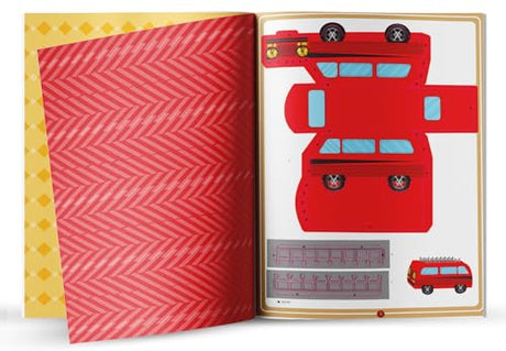 Make Your Own Paper Figure – Mighty Movers (Activity Book for Kids) Cut, Fold & Assemble Your Own Vehicles | Boosts Fine Motor Skills & Creativity | Ages 5–8 | 2+ Hours of Craft Fun - Retail Maharaj