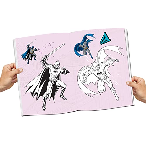 Batman Copy Colouring and Activity Books Pack with Stickers for Kids Ages 2-8 – Set of 5 Fun Superhero Books with Colouring, Puzzles, Creative Activities & Hand-Eye Coordination Exercises - Retail Maharaj