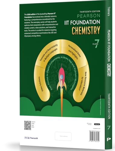 Pearson'26 IIT Foundation Class 7 Chemistry|For JEE, NTSE & Olympiad Exams | Free acess to 6 Online Assessments,30 Video Solutions & 6 Interactive Tests via Pearson MyInsights & elibrary - Retail Maharaj