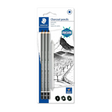 Staedtler Mars Lumograph Charcoal Pencils Set (H, M, S) with Blending Stump No. 4 - Retail Maharaj