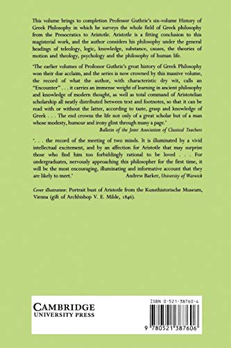 A History of Greek Philosophy: Volume 6, Aristotle: An Encounter - Retail Maharaj