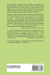 A History of Greek Philosophy: Volume 6, Aristotle: An Encounter - Retail Maharaj