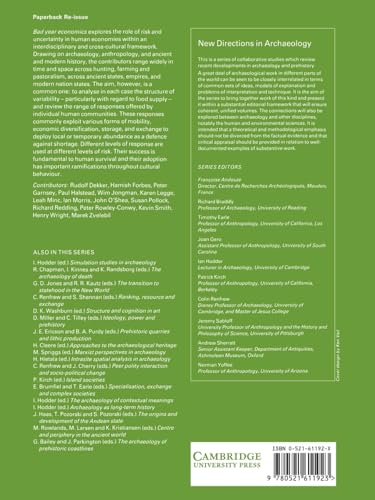 Bad Year Economics: Cultural Responses to Risk and Uncertainty (New Directions in Archaeology) - Retail Maharaj
