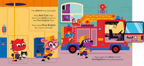 Red Cat the Firefighter: With chunky lift-the-flaps - Retail Maharaj