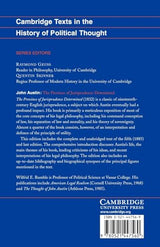 John Austin the Province of Jurisprudence Determined (Cambridge Texts in the History of Political Thought) - Retail Maharaj