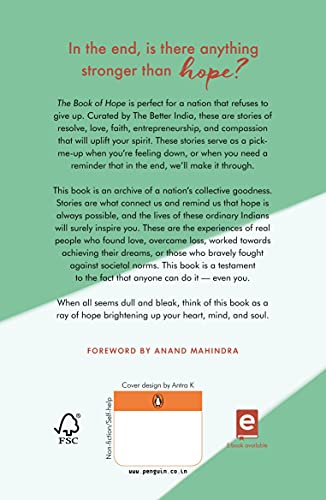 The Book of Hope: Extraordinary Stories of Ordinary Indians | Must Read Penguin Books | Foreword by Anand Mahindra - Retail Maharaj