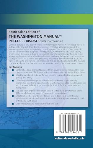 Washington Manual Infectious Disease Subspecialty Consult 3/e - Retail Maharaj