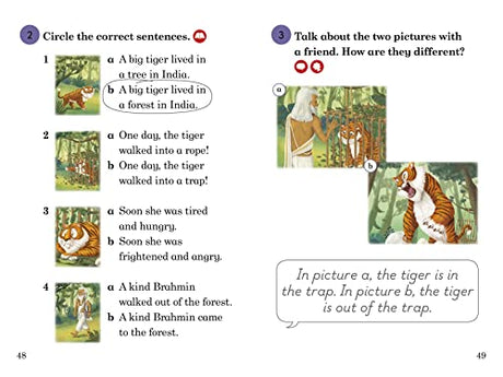 Ladybird Readers Level 3 - Tales from India - The Tiger, The Brahmin and the Jackal (ELT Graded Reader) - Retail Maharaj