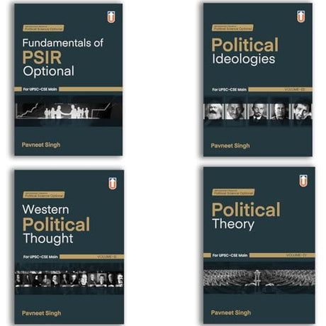 Political Science Optional Books For UPSC-CSE Main, Set Of 4 Volumes By Pavneet Singh – PSIR Fundamentals, Political Ideologies, Western Political Thought, Political Theory - Retail Maharaj