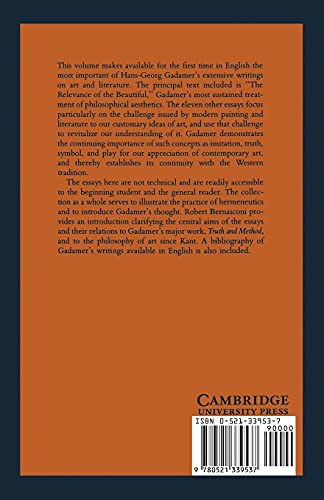 The Relevance of the Beautiful and Other Essays - Retail Maharaj