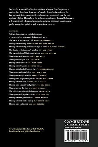 The New Cambridge Companion to Shakespeare (Cambridge Companions to Literature) - Retail Maharaj