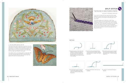 RSN Stitch Bank: 200 Essential Embroidery Stitches (Royal School of Needlework Guides) - Retail Maharaj