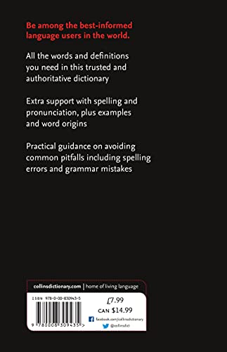 Collins English Dictionary Paperback Edition: 200,000 Words and Phrases for Everyday Use - Retail Maharaj