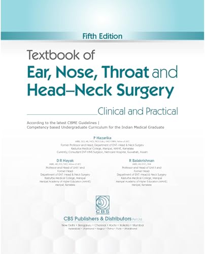 Textbook Of Ear Nose Throat And Head Neck Surgery Clinical And Practical 5Ed (Pb 2025) - Retail Maharaj