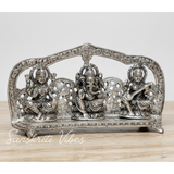 Laxmi Ganesh Saraswati Metal Statue For Pooja & Home - Retail Maharaj