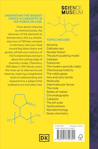 The Science Museum Chemistry 100 Ideas in 100 Words: A Whistle-Stop Tour of Chemistry’s Key Concepts - Retail Maharaj