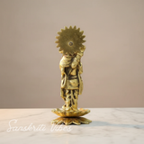 Ram Lalla Idol for Home Metal Ram Ji Murti Ayodhya Temple Ramlala Statue Mandir Ayodhya Model God Idol for Pooja Room - Retail Maharaj