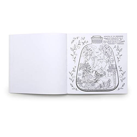 The Wondrous Workings of Science and Nature Coloring Book: 40 Line Drawings to Color - Retail Maharaj