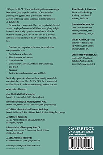 SBAs for the FRCR 2A (Cambridge Medicine (Paperback)) - Retail Maharaj