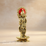 Ram Lalla Idol for Home Metal Ram Ji Murti Ayodhya Temple Ramlala Statue Mandir Ayodhya Model God Idol for Pooja Room - Retail Maharaj