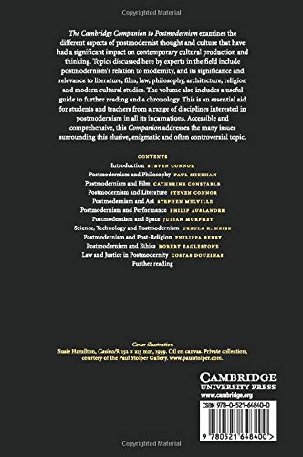 The Cambridge Companion to Postmodernism (Cambridge Companions to Literature) - Retail Maharaj