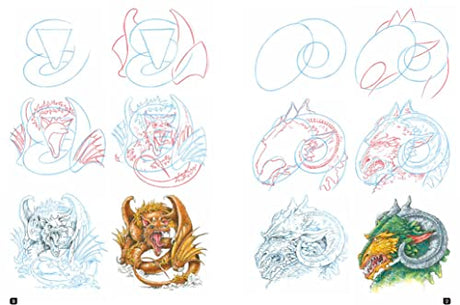 Draw 100 Dragons: From Basic Shapes to Amazing Drawings in Super-easy Steps - Retail Maharaj
